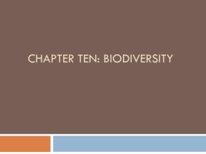 Chapter Ten: Biodiversity