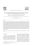 Formation, photodissociation, and structure studies of group 14(Si
