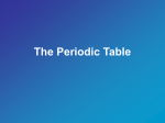 The Periodic Table - Science