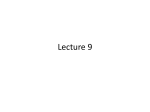 Lecture 9