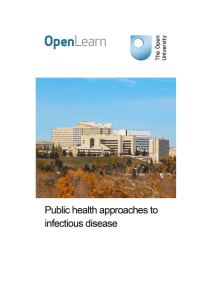 Public Health Approaches to Infectious Disease