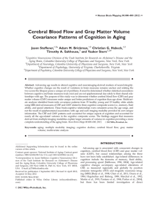 Cerebral blood flow and gray matter volume covariance patterns of