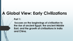 A Global View: Early Civilizations