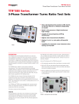 TTR®300 Series 3-Phase Transformer Turns Ratio Test Sets