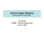 Active Data Objects in .Net