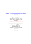 Hedging of Financial Derivatives and Portfolio