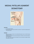 Medial Patellar Ligament Desmotomy