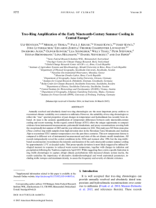 Tree-Ring Amplification of the Early Nineteenth