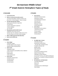 7th grade eastern hemisphere TOPICS OF STUDY