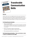 Transferable Communication Skills