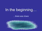 In the beginning…