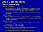 Community “structure”