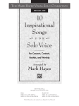 10 Inspirational Songs Solo Voice