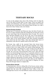 tertiary rocks - Geologic Trips