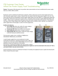 InRow Fan Power Supply Fault Troubleshooting