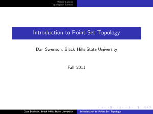 Introduction to Point-Set Topology