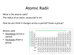 Atomic Radii