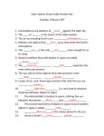 Solar System Study Guide Answer Key