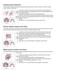 Supraperiosteal infiltrations Anterior superior alveolar nerve block