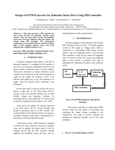 Design of SVPWM Inverter for Induction Motor Drive Using