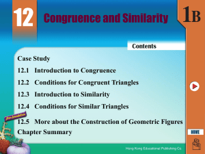 12.2 Conditions for Congruent Triangles