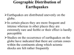 Geographic Distribution of Earthquakes