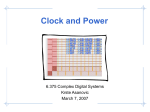 Clock and Power in ASIC Designs