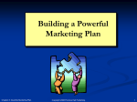 Creating the Marketing Plan