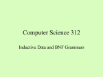 5-Grammars for Inductive Data