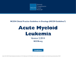 NCCN Guidelines for Acute Myeloid Leukemia
