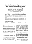 Immediate Hemodynamic Response of Patients with