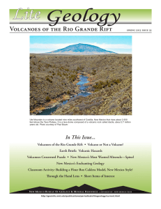 Volcanoes of the Rio Grande Rift - New Mexico Bureau of Geology
