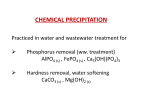 Phosphorus Removal from Wastewater by Chemical Precipitation