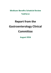 Report from the Gastroenterology Clinical Committee