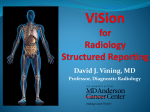 David J. Vining, MD Professor, Diagnostic Radiology ViSion for