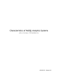 Characteristics of NoSQL Analytics Systems