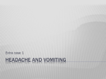 Headache and vomiting - Ipswich-Year2-Med-PBL-Gp-2