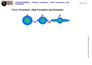 Planet Formation: Disk Formation and Evolution