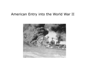 American Entry into the World War II