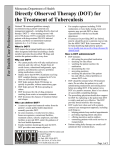 Directly Observed Therapy (DOT) for the Treatment of Tuberculosis