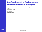 Confessions of a Performance Monitor