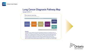 Lung Cancer Diagnosis Pathway Map