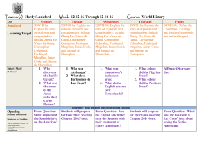 World History Lesson Plan Ending 12-16