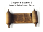 Chapter 8 Section 2 Jewish Beliefs and Texts