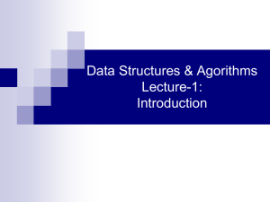 Data Structures Lecture