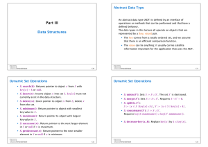 Part III Data Structures