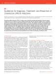 Guidelines for Diagnosis, Treatment, and Prevention of Clostridium