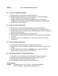 MDM 4U Unit 7: Normal Distribution Review 8.1 Continuous