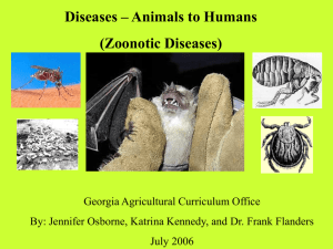 Zoonotic Diseases - Animals to Humans