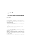 Appendix B Topological transformation groups